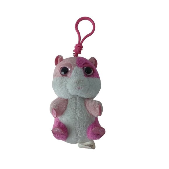 Russ Backpack Clips Li'l Peepers Paris Keychain Collectible Hamster Gerbil Pink - Picture 1 of 6